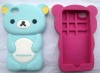 Bear smile silicone case for Phone 4 / 4s