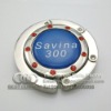Beautful bag hanger with red crystal and customer's logo