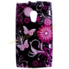 Beautiful Butterflies And Flowers Silicone Skin Back Shell Cover For Sony Ericsson Xperia Arc X12