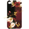 Beautiful Butterflies Flower Design Silicone Case Cover for Apple Iphone4