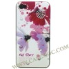 Beautiful Diamond Padded Flowers Hard Skin Cases for iPhone 4