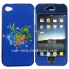 Beautiful Flowers Hard Cover Back And Front Shell For iPhone 4G