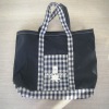 Beautiful Lady Fabric Shoulder Tote Bag