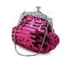 Beautiful Pink Bling Sequin Women Evening Clutch Bag 063