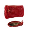 Beautiful Zip Around PU Woven Purse