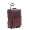 Beautiful coffee color PU trolley luggage bag
