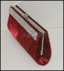 Beautiful drill opening red party evening bag