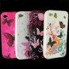 Beautiful flowers TPU case for iPhone 4 4g/for iphone 4S 4GS/for iphone 4 CDMA
