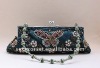 Beautiful handmade bead embroidery handbag 063