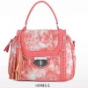 Beautiful lady printing PU handbag