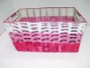 Beautiful mei red PP multi-purpose square storage basket