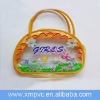 Beautiful pvc promotion handle cosmetic bag XYL-D-C121