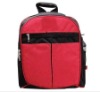 Beautiful red backpack bag