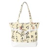 Beautiful simple cotton canvas lady handbag
