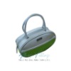 Beauty Cosmetic bag PU PVC green 210D lining simple and beautiful design OEM ODM  cheaper price with high quality best quotation