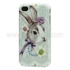 Beauty Rabbit Hard Plastic Case Cover for iPhone 4
