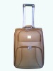 Beige pvc trolley luggage