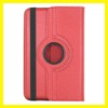 Best Leather Case for Amazon Kindle Fire Rotating Cases and Covers Wholesale Cheap Lot Tablet Accessories Dark Red