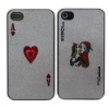 Best Selling for iPhone 4S&4G Poker Pattern Case Hard Back Cover