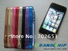 Best price Unique Ultra thin Metal bumper Glossy case for iphone 4 4G Accept paypal