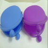 Best seller Christmas gift round silicon rubber wallet with coin pocket