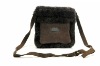 Best seller ladies fur shoulder bag