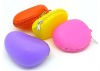 Best selling!!! 2012 trendy fashionable lovely silicone small coin wallet in 6 Colors