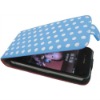 Best selling Polka Dots Pattern Leather Case for iPhone 4 4G Christmas Gift