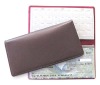 Bi-fold brown Checkbook case
