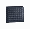 Bifold fashion men wallet,purse  make in woven leather