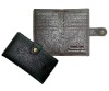 Bifold leather business card holder