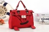 Big Smile Face Red Leather bags handbags 063