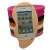 Big ear shape mobile silicon cover for iphone 4
