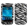 Blac NEW Front Back ZEBRA HARD SKIN CASE COVER For BLACKBERRY TORCH 9800