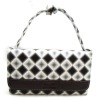 Blace and white combination dream style clutch shoulder handbags