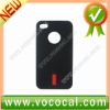 Black Anti-slip Silicone Gel Case Skin for iPhone 4G
