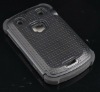 Black+Black Cambo Case Silicone +Polyester PC Hard Case For Blackberry9900 9930