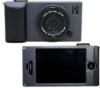 Black Camera Style Hard Case Cover for iPhone 4S