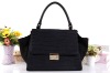 Black Celebrity CROCO Women Batwing Satchel handbags