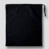 Black Cotton Drawstring Bag