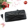 Black Cute Bowknot Zippered Long Women Clutch Wallet Purse Bag