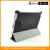 Black, For iPad2G Stand&Folio Leather Case Cover, Folding Leather Skin with Smart Cover Function for iPad 2G, 6 colors, OEM