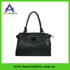 Black Glamour  Designer Inspired Shopper Faux leather Tote Bag Purse Satchel Handbag w/ Shoulder Strap
