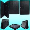 Black Leather Carrying Folio Case with Built-in Stand for P7510