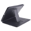 Black Leather Cover Case Stand for iPad 2