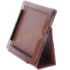 Black Leather Protector Stand Skin Cover For Apple iPad 2