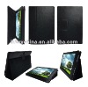 Black Leather Stand Case Cover For Asus Eee Pad Transformer Prime TF201 Tablet