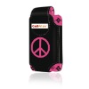 Black Mobile Wrap & Pink Peace Sign