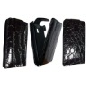 Black New Design For LG Optiums 2X Star P990 Crocodile Grain Leather Protective Case Cover