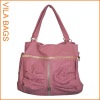 Black PU 2 Ways Use Shoulder Handbag